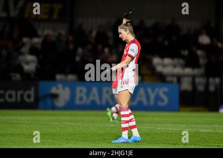 Borehamwood Vivianne Miedema (11 Arsenal) Gesten während des Spiels der FA Womens Super League zwischen Arsenal und Brighton und Hove Albion - im Meadow Park Stadium - Borehamwood, England Kevin Hodgson /SPP Credit: SPP Sport Press Photo. /Alamy Live News Stockfoto