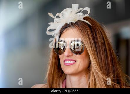 Hallandale Beach, FL, USA. 29th Januar 2022. 29. Januar 2022: Szenen vom Pegasus Weltcup-Tag im Gulfstream Park in Hallandale Beach, Florida am 29th. Januar 2022. Scott Serio/Eclipse Sportswire/CSM/Alamy Live News Stockfoto