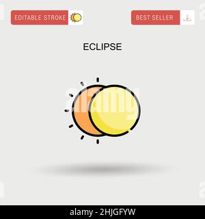 Eclipse Simple Vector-Symbol. Stock Vektor