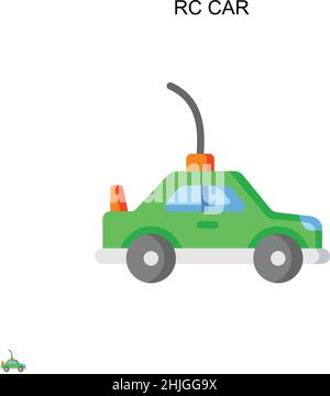 RC Car Simple Vektor-Symbol. Illustration Symbol Design-Vorlage für Web mobile UI-Element. Stock Vektor