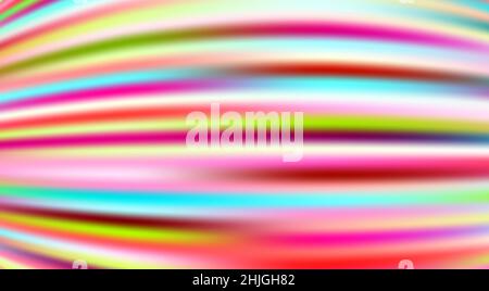 Abstrakter Hintergrund mit hellen, gesättigten, verschwommenen Farbstreifen. Mehrfarbiger Rastergrafik Stockfoto
