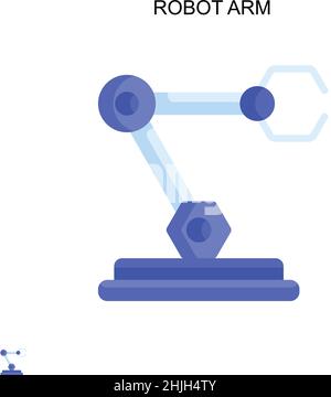 Einfaches Vektorsymbol für Roboterarm. Illustration Symbol Design-Vorlage für Web mobile UI-Element. Stock Vektor