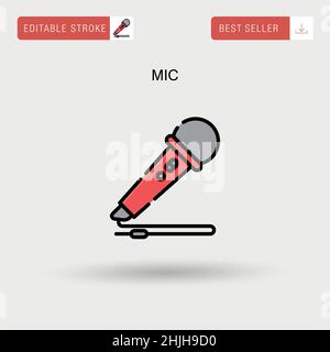 MIC Simple Vector-Symbol. Stock Vektor