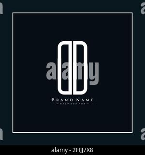 Anfangsbuchstabe DD-Logo – Minimales Business-Logo für Alphabet DD Stock Vektor