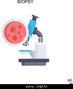 Symbol für einfachen Vektor der Biopsie. Illustration Symbol Design-Vorlage für Web mobile UI-Element. Stock Vektor