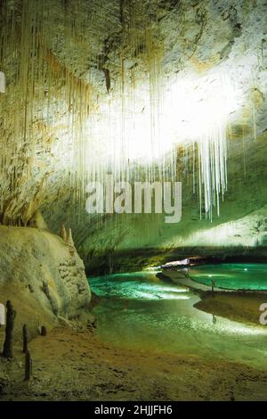 Grottes de Choranche, Vercors, Isère, Rhone Alpes Auvergne, Frankreich, Europa Stockfoto