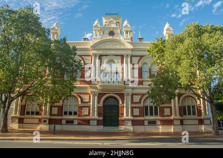 Albury Town Hall Gebäude an der Dean Street, Albury, New South Wales, Australien Stockfoto