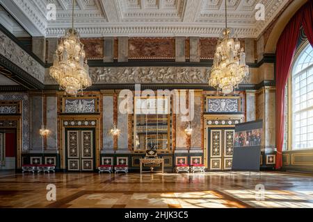 Alexander Room im Schloss Christiansborg - Kopenhagen, Dänemark Stockfoto