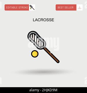 Lacrosse Simple Vector Icon. Stock Vektor