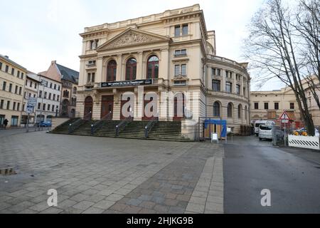 Altenburg, Deutschland. 28th Januar 2022. Theater. Quelle: Bodo Schackow/dpa-Zentralbild/dpa/Alamy Live News Stockfoto