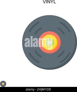 Einfaches Vektorsymbol aus Vinyl. Illustration Symbol Design-Vorlage für Web mobile UI-Element. Stock Vektor