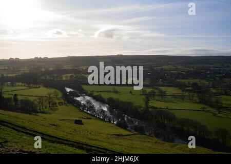 Blick auf die englische Landschaft Stockfoto