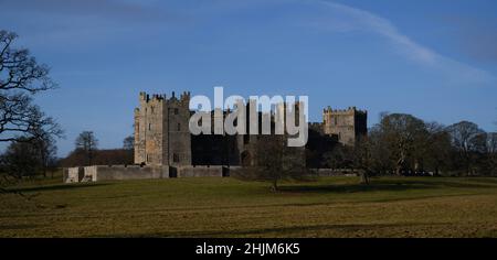 Raby Castle in der Grafschaft Durham Stockfoto