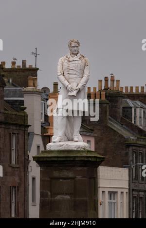 Joseph Hume Statue, Montrose, Angus, Schottland, Großbritannien Stockfoto