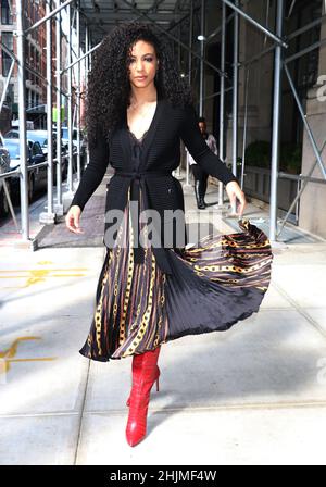 New York, NY, USA. 28th. Februar 2022. Miss USA, Cieslie Kryst bei Buzzfeed in New York City am 28. Februar 2020. Quelle: Rw/Media Punch/Alamy Live News Stockfoto