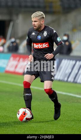 Caio Henrique von Monaco während des französischen Pokals, Runde des Fußballspiels 16 zwischen RC Lens und AS Monaco am 30. Januar 2022 im Stade Bollaert-Delelis in Lens, Frankreich - Foto Jean Catuffe / DPPI Stockfoto