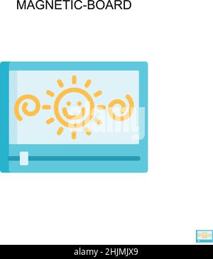 Einfaches Vektor-Symbol auf der Magnetkarte. Illustration Symbol Design-Vorlage für Web mobile UI-Element. Stock Vektor