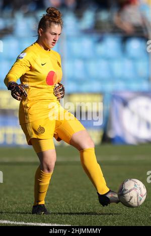 Lecco, Italien, 30th. Januar 2022. Aestd Gilardi von Internazionale beim Coppa Italia Femminile-Spiel im Stadio Mario Rigamonti, Lecco. Bildnachweis sollte lauten: Jonathan Moscrop / Sportimage Stockfoto