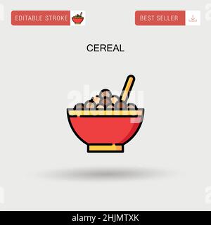 Einfaches Vektor-Symbol für Getreide. Stock Vektor