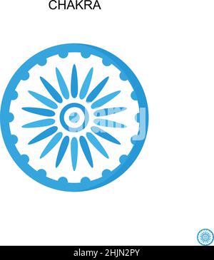 Einfaches Vektor-Symbol für Chakra. Illustration Symbol Design-Vorlage für Web mobile UI-Element. Stock Vektor