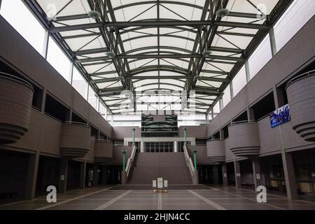 Hamamatsu, Shizuoka, Japan, 2022/30/01 , Eingang der Hamamatsu Arena, ist eine Mehrzweck-Indoor-Sportarena in Hamamatsu, Shizuoka, Jap Stockfoto