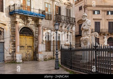 Piazza Pretoria, Palermo, Sizilien, Italien Stockfoto
