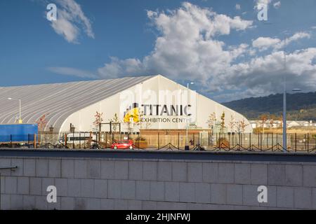 Titanic Exhibition Centre in Hamilton Dock, Belfast, Nordirland Stockfoto