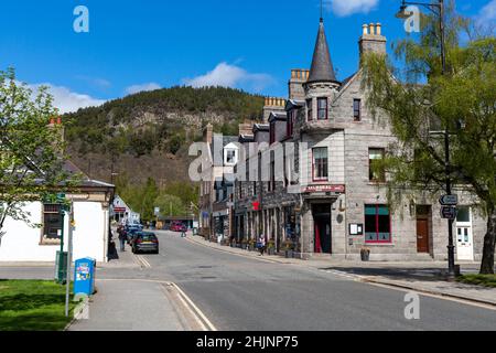 Ballater Town Centre, Aberdeenshire, Schottland Stockfoto