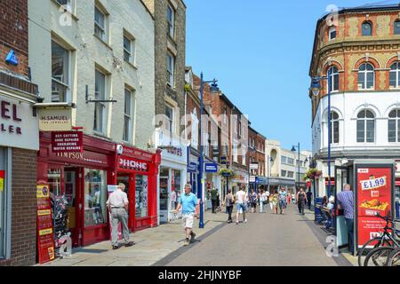 Meerenge Bargate Shopping Area, Boston, Lincolnshire, England, Vereinigtes Königreich Stockfoto