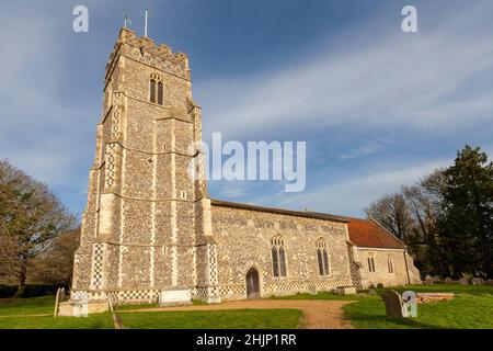 St Peter and St Paul Church, Pettistree, Suffolk, Großbritannien Stockfoto