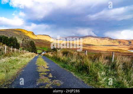 BetweenTymeen und Meenaguse im bluestack-Gebirge in Donegal - Irland. Stockfoto