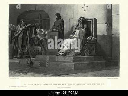 Die Kadaver Synode oder Kadaver Trial, die posthume kirchlichen