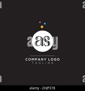 ALS ursprünglicher Letter Design-Vektor mit Bubble Dots. Vektor-Schriftzug Illustration eines bunten Alphabets mit Blasen. Stock Vektor