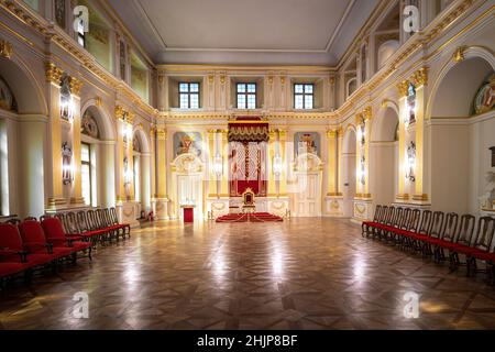 Senatorenhalle im Warschauer Königsschloss - Warschau, Polen Stockfoto