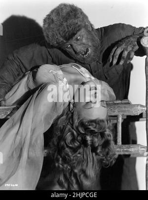 LON CHANEY JR. Und EVELYN ANKERS in THE WOLF MAN (1941), Regie: GEORGE WAGGNER. Kredit: UNIVERSALBILDER / Album Stockfoto