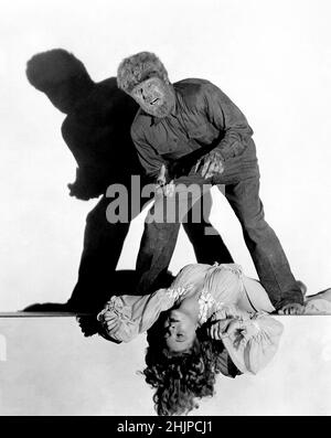 LON CHANEY JR. Und EVELYN ANKERS in THE WOLF MAN (1941), Regie: GEORGE WAGGNER. Kredit: UNIVERSALBILDER / Album Stockfoto