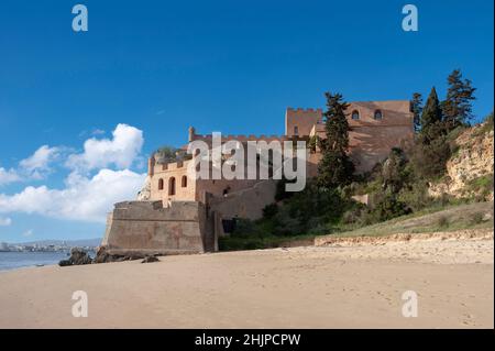 Schloss Sao Joao do Arade, Ferragudo, Algarve, Portugal, Europa Stockfoto