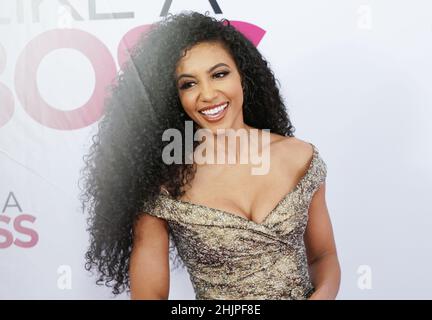 DATEI: New York, USA. 31st Januar 2022. Am Dienstag, den 7. Januar 2020, in New York City, trifft auf dem roten Teppich die Weltpremiere von „Like A Boss“ im SVA Theatre ein. Die Behörden sagen, dass Kryst, der Gewinner des Miss USA-Festzugs von 2019, am Sonntag starb, nachdem er aus einem 60-stöckigen Gebäude in der 350 W. 42nd Street in New York City gesprungen war. Foto von John Angelillo/UPI Credit: UPI/Alamy Live News Stockfoto