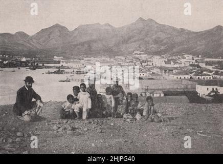 Praia, Hauptstadt der Insel Santiago und der Kapverdischen Gruppe. Atlantische Inseln (1923) Stockfoto