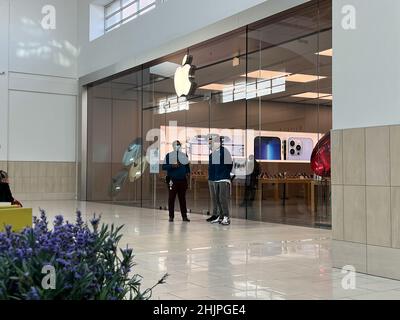 orlando, FL USA - 29. Oktober 2021: Das Äußere eines Apple Stores in Orlando, Florida. Stockfoto