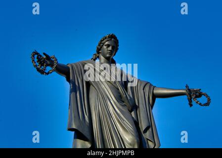 Statue auf dem Guards Crimean war Memorial in London, Großbritannien. Stockfoto