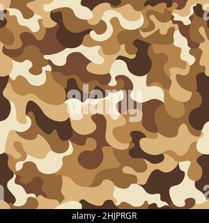 Nahtloses Camouflage-Muster. Abstrakt moderner militärischer Hintergrund für Armeetextilien und Bekleidung Stockfoto