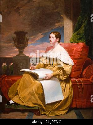 Susan Walker Morse (1819–1885) (The Muse), Porträtmalerei von Samuel FB Morse, 1836-1837 Stockfoto