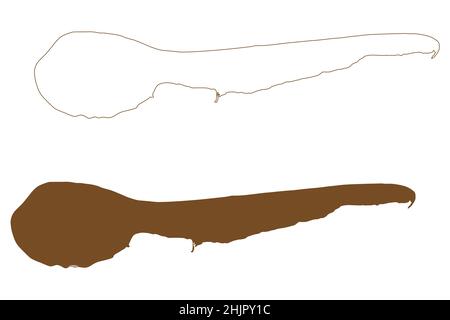 Ameland Island (Königreich der Niederlande, Westfriesische Inseln) Karte Vektor Illustration, scribble Skizze Es Amelan Karte Stock Vektor