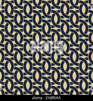 Nahtloses Muster im Art déco-Stil. Luxuriöse geometrische klassische Retro-Ornamente. Vektor goldenes abstraktes geometrisches Muster Stock Vektor