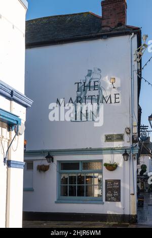 Das Maritime Inn Pub in der Barbican Gegend von Plymouth, Devon Stockfoto