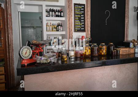 Oh La Bistrot, großartiges Restaurant in Cartagena vom französischen Küchenchef Gilles Dupart, Kolumbien Stockfoto