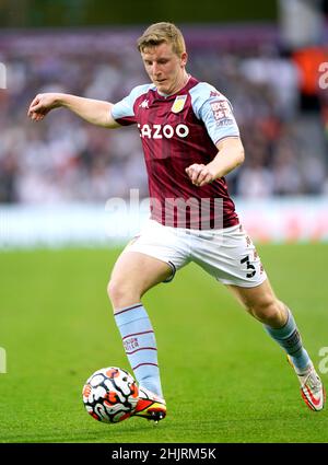 Aktenfoto vom 18-09-2021 von Matt Targett der Villa Aston. Newcastle unterschrieb das Fenster zum vierten Mal, als Matt Targett für den Rest der Saison als Leihgabe von Aston Villa eintraf. Ausgabedatum: Montag, 31. Januar 2022. Stockfoto