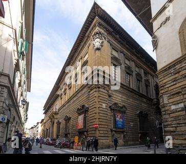 Florenz, Italien. Januar 2022 Ansicht des Anthropologischen Museums im Stadtzentrum Stockfoto