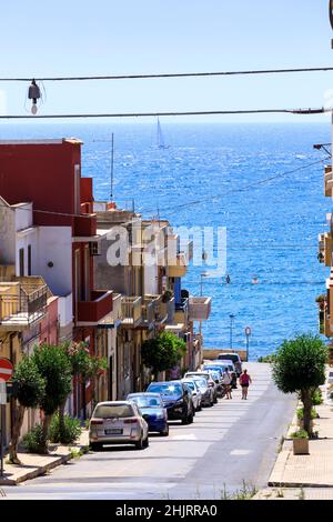 Portopalo di Capo Passero, Sizilien, Italien Stockfoto